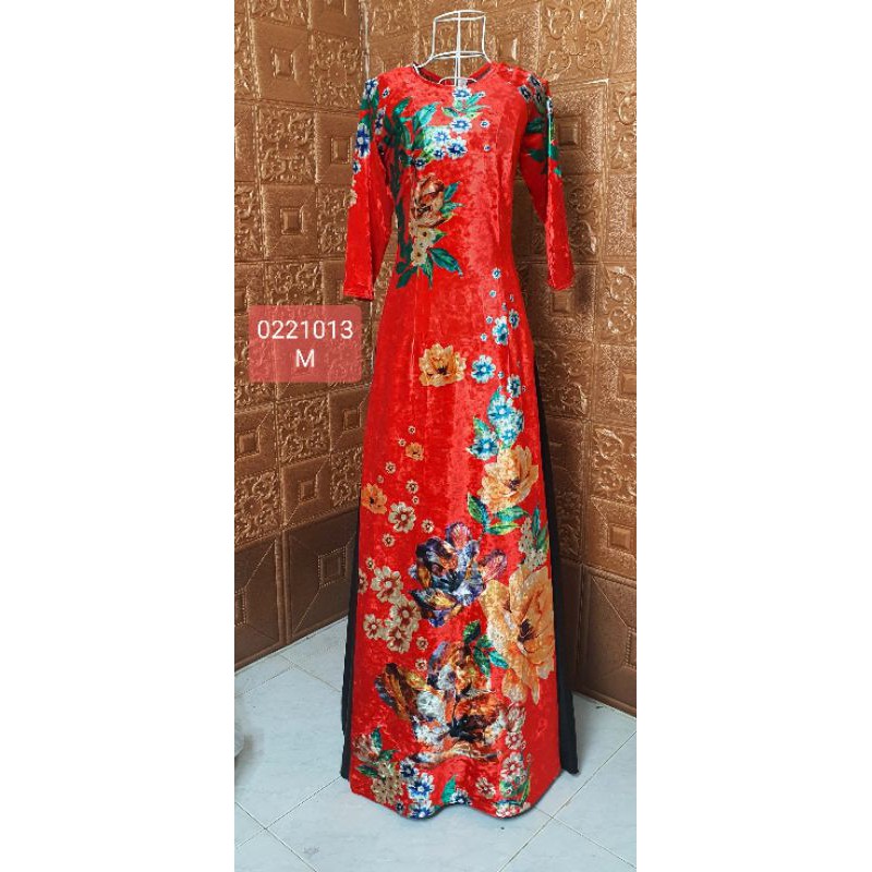 Áo dài nhung kim sa trẻ