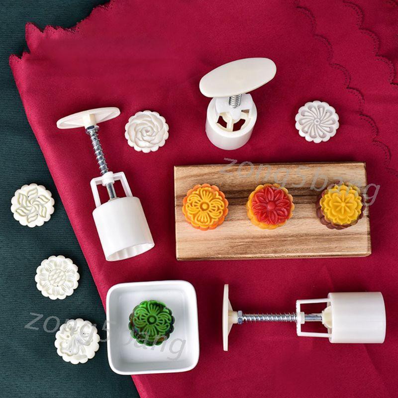 Set 6 Khuôn Nhấn Bánh Trung Thu 50g