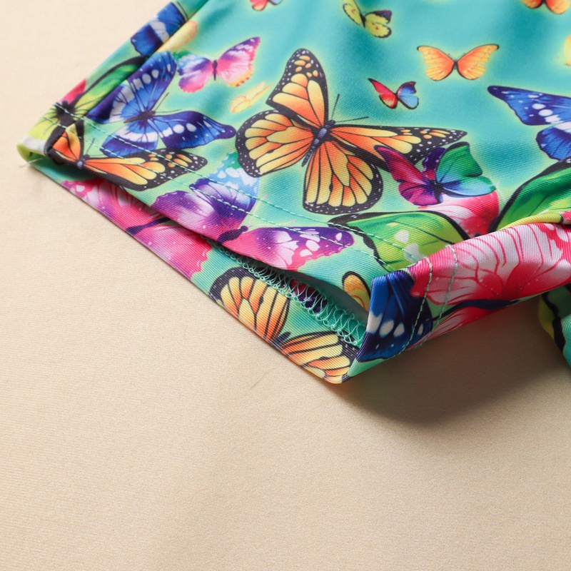 Bộ Đồ Bơi Kèm Nón Họa Tiết Hoạt Hình Anime Cho Bé Gái