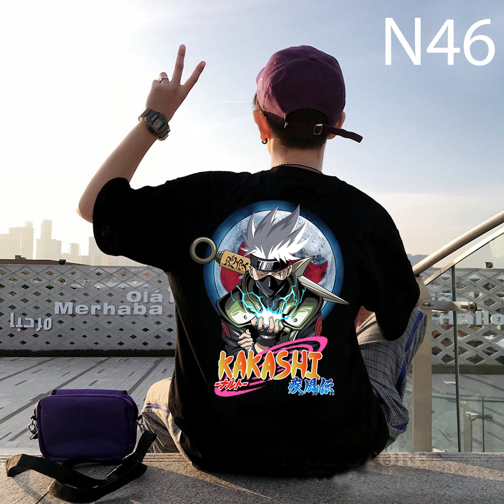 ⚡CHẤT CAO CẤP⚡ Áo Phông NARUTO Nam Nữ Tay Lỡ đủ size (40-90kg)  100% Cotton Co Dãn 4 Chiều  Siêu Chất [ N42 - N46]