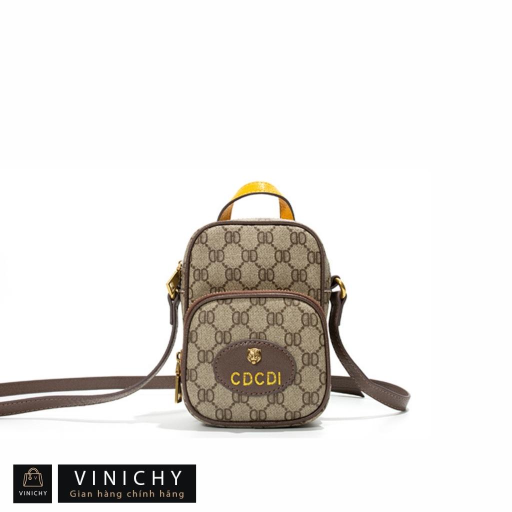 Balo mini túi xách nữ đeo chéo đi chơi, đi học VINICHY, da đẹp, cao cấp size 14 cm HA142