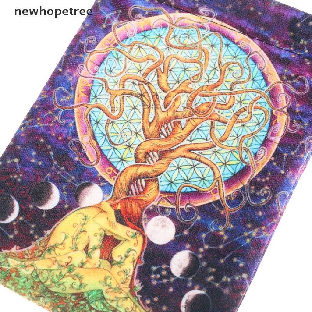 Túi Dây Rút Đựng Bài Tarot 13x18cm Bằng Nhung In Họa Tiết Xinh Xắn