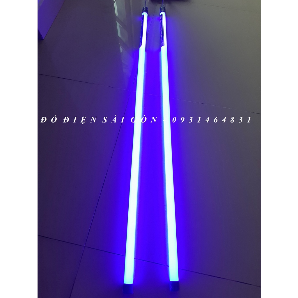 Bóng Đèn Led Tuýp Xanh Dương 60cm - 1m2 Trang Trí, Đèn Led T8 Nhựa 1.2m Xanh Dương