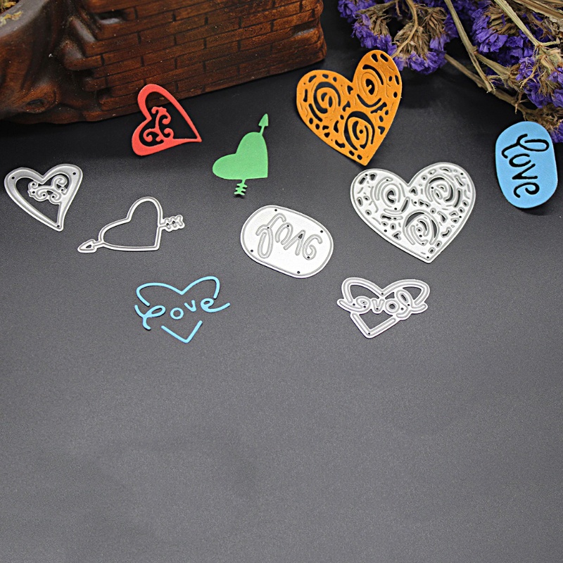 Khuôn Cắt Giấy Kim Loại Hình Trái Tim