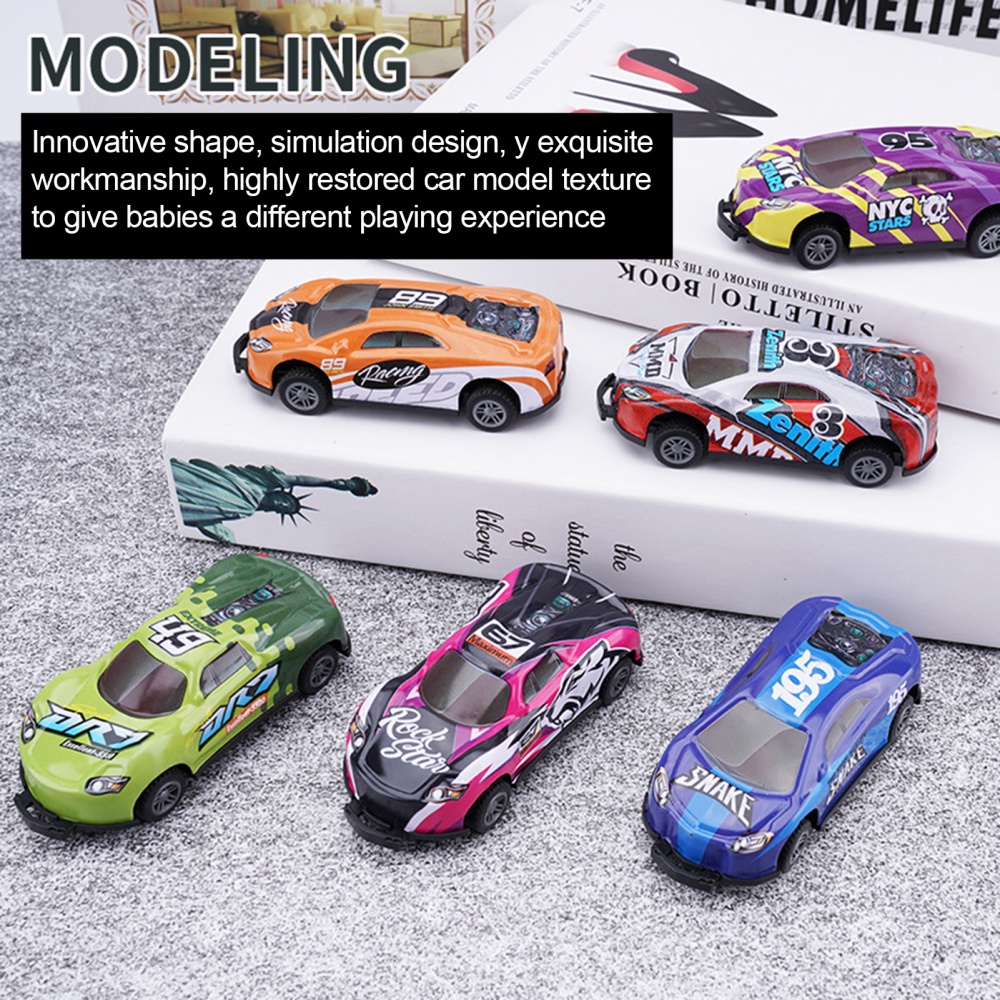 Set 8 Xe Hơi Đồ Chơi Bằng Hợp Kim Có Thể Xoay 360 Độ° Đồ Chơi Xe Hơi Lật Đật Dùng Làm Quà Tặng Sinh Nhật Cho Bé Trai Và Bé Gái