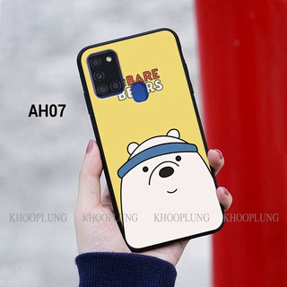 Ốp lưng Samsung A21s in hình 3 chú gấu dễ thương