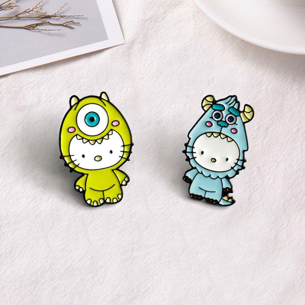 MOCHO Trâm Cài Áo Hình Mèo Mike Tráng Men Dễ Thương