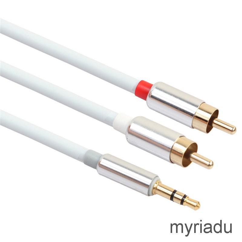 Cáp Chuyển Đổi Âm Thanh Từ Đầu Cắm 3.5mm Sang 2 Rca Cao Cấp