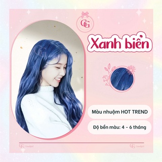 Thuốc nhuộm tóc màu Xanh biển + kèm oxy trợ nhuộm | Annastyle Tự nhuộm tóc tại nhà dễ dàng