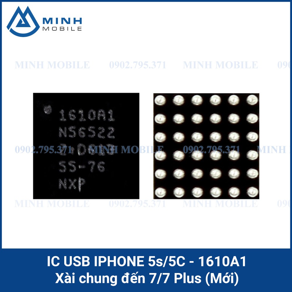 [1610A1_mới] IC USB U2 cho iPhone 5s/5c, xài chung đến iPhone 7 Plus hàng mới