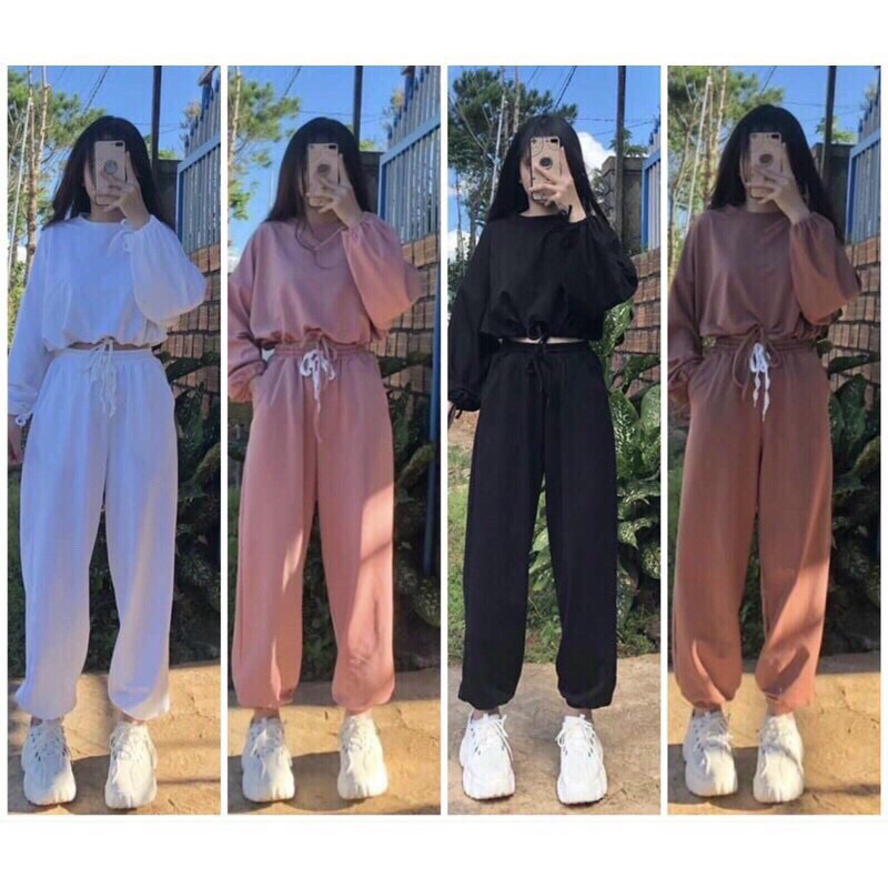 Set Áo crt body + quần boom CHỮ