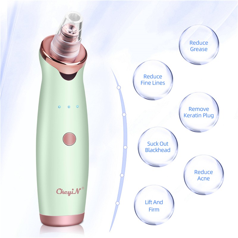 Bộ máy loại bỏ mụn đầu đen và máy xông mặt nano CkeyiN kích thước gọn nhẹ giúp cấp ẩm chăm sóc da hiệu quả