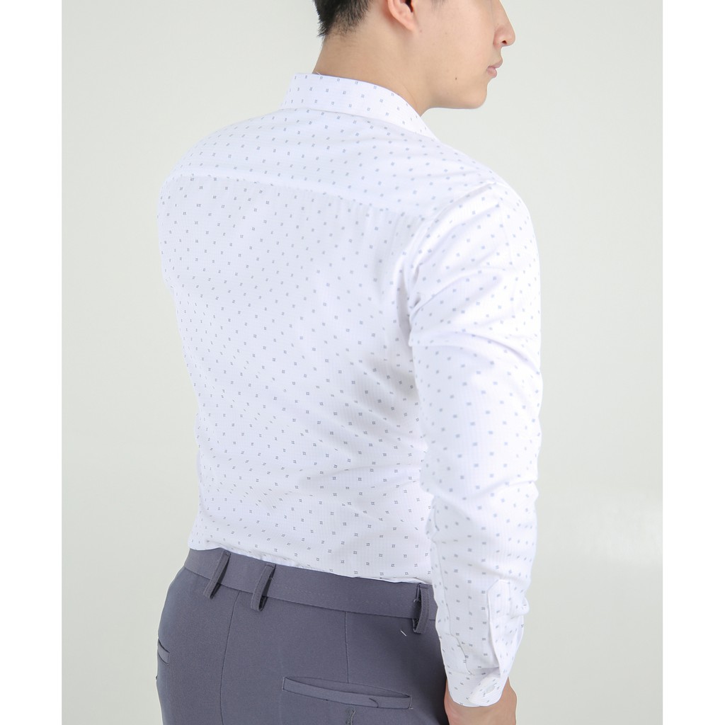 Áo Sơ Mi Nam Họa Tiết Chấm Bi Nhỏ KOJIBA Dáng Ôm Cổ Bẻ | BigBuy360 - bigbuy360.vn