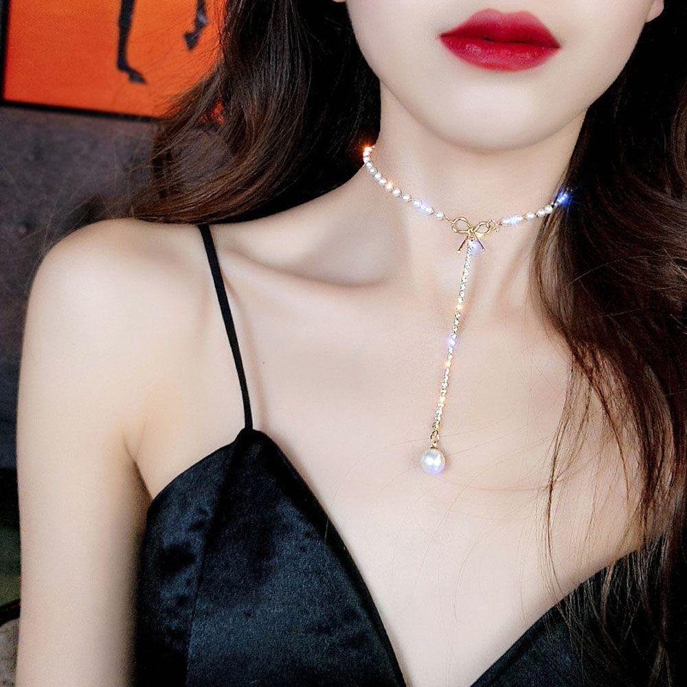 Vòng Cổ Choker Thiết Kế Thanh Lịch Thời Trang Hàn Quốc Cho Nữ
