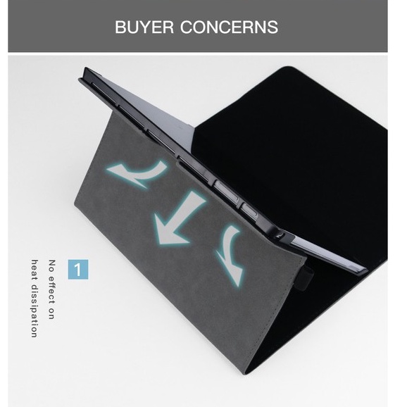 Bao da Surface Pro 4,5,6,7,X, Surface go 1,2 chính hãng Taikesen-Chống va đập-chống bụi bẩn
