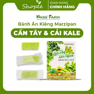 Thanh Bánh rau Cần Tây & Cải Xoăn Marzipan bổ sung dinh dưỡng đẹp da giữ dáng, ăn kiêng