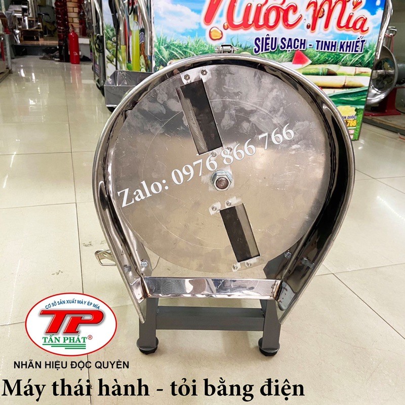 máy thái hành - tỏi, thái lát mỏng làm tỏi ngâm, hành phi bằng điện