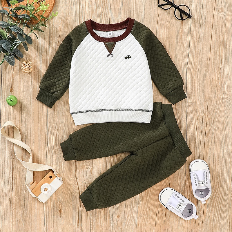 Combo bộ đồ bé trai 3 Tháng - 3 Tuổi Giữ Ấm Áo Thun tay dài áo phông quần dài set Mùa Đông thời trang cho bé trẻ em sơ sinh