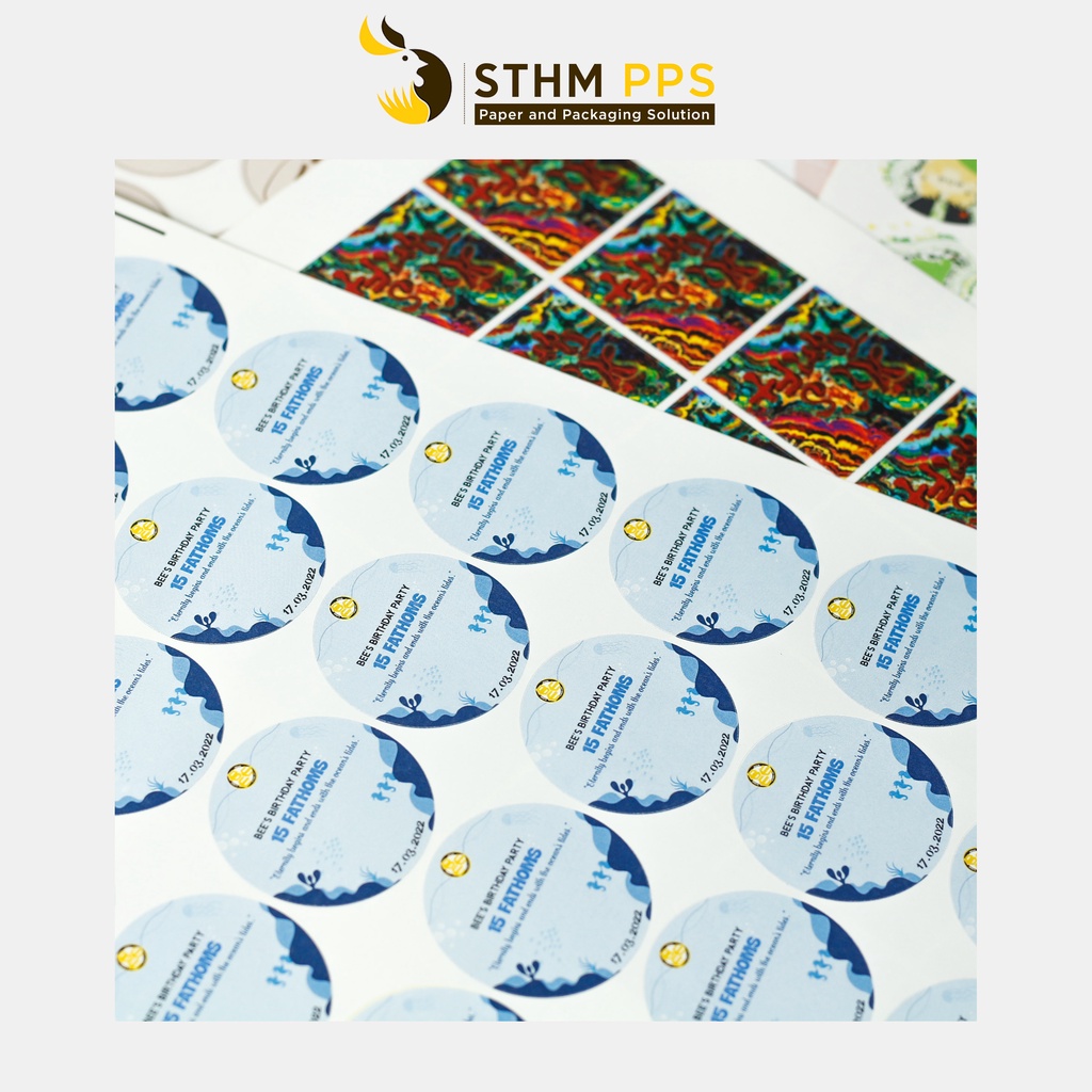- Sticker in theo yêu cầu - in tất cả hình dáng và kích thước