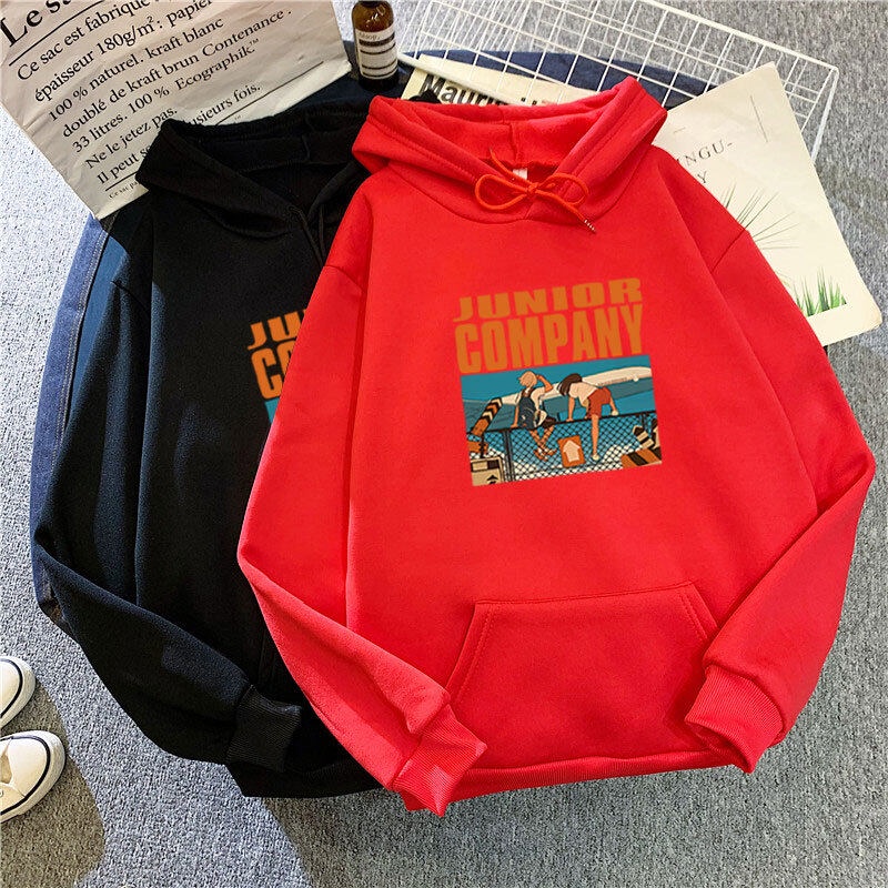 Áo Khoác Nỉ Chui Đầu Nam Nữ In Junior Company Thời Trang Hàn Quốc Cực Đẹp