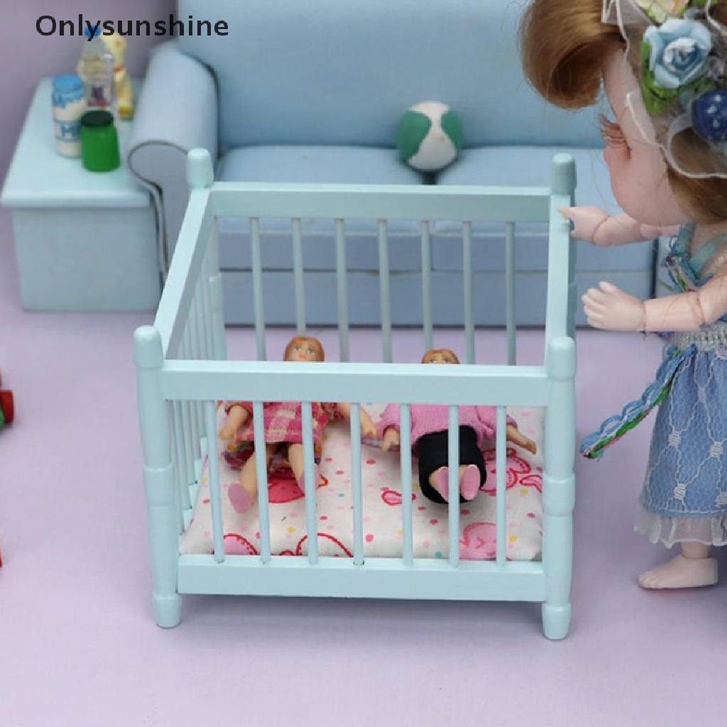 Nôi Ngủ Em Bé Bằng Gỗ Tỉ Lệ 1: 12 Trang Trí Nhà Búp Bê