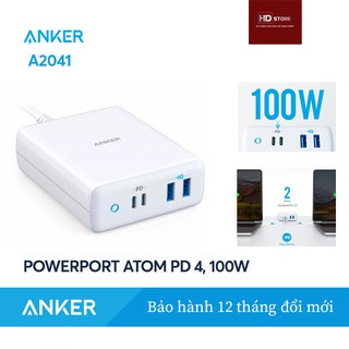 Sạc Anker 100W Power Port Atom PD4 - A2041 87W 60W