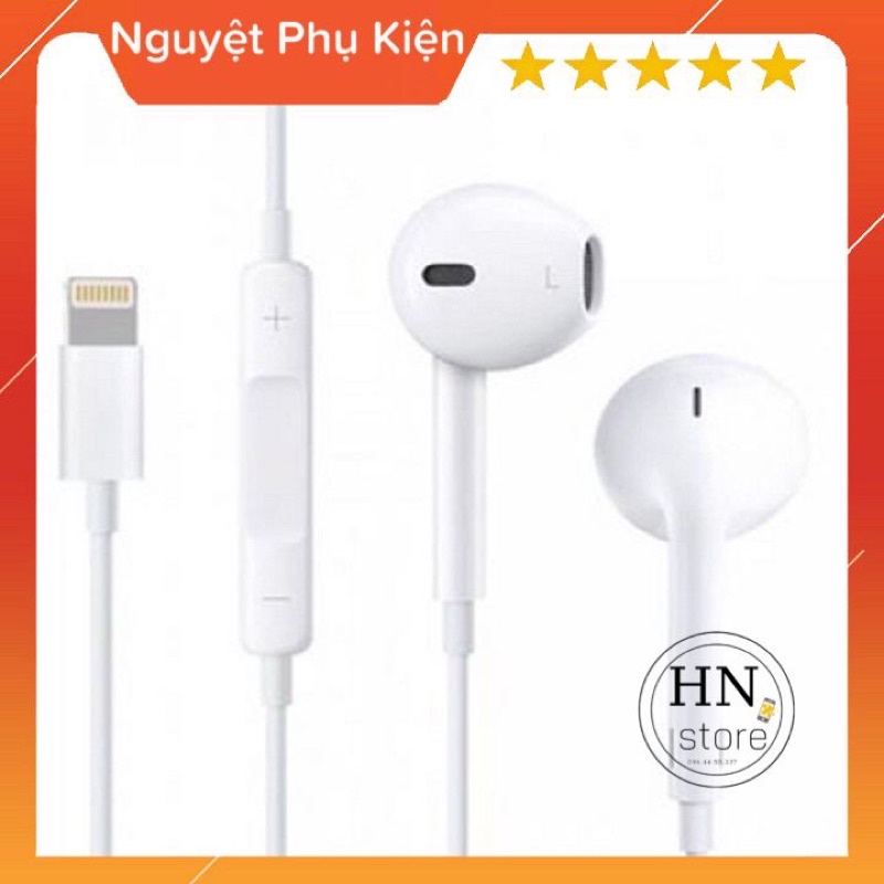 Tai nghe Lightning IP Xs/ 7 plus/ 8 plus nghe êm có mic đàm thoại sử dụng cho iphone bảo hành 12 tháng 1 đổi 1 Mã LK