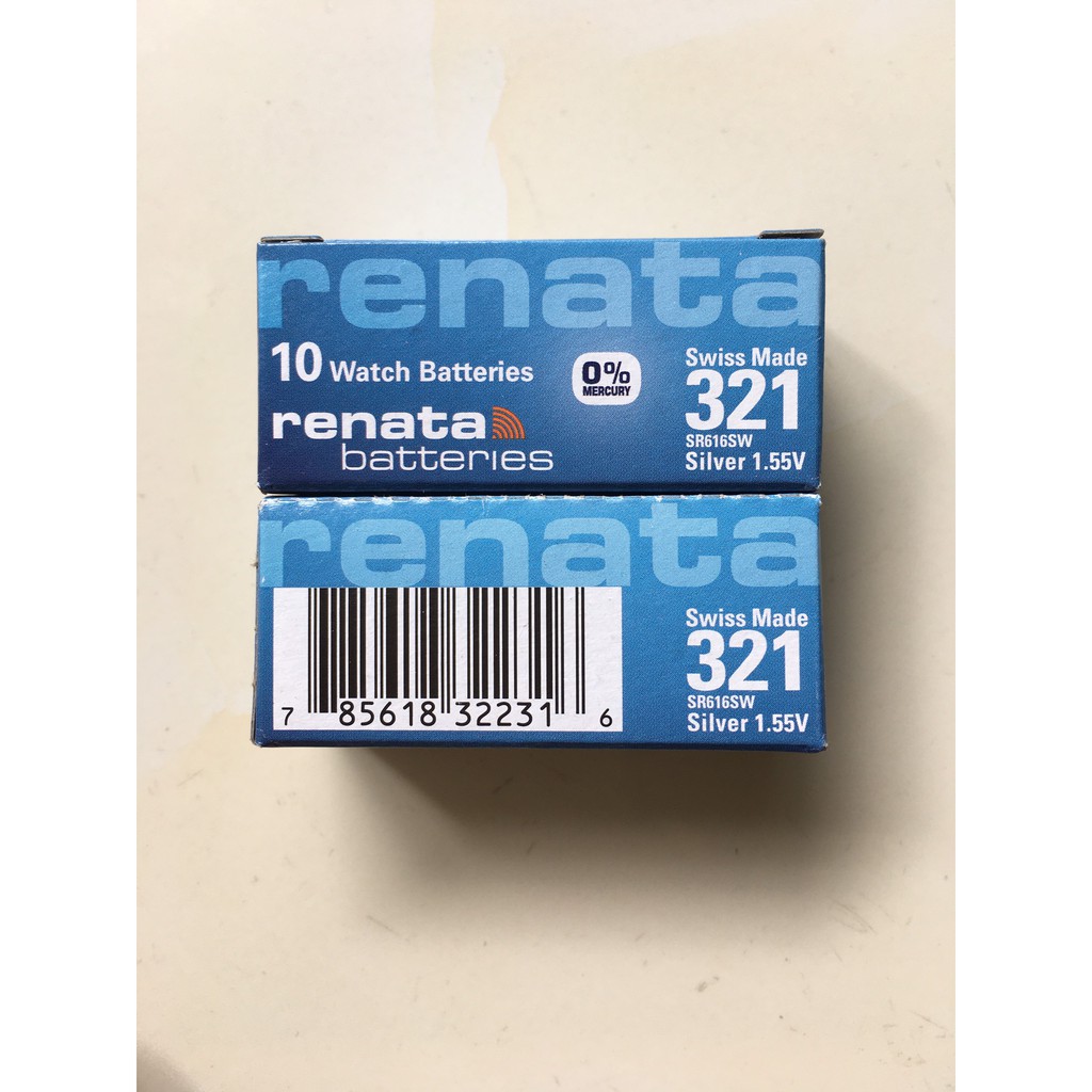 Viên pin Renata SR616SW SR616 321 616 1.55V Thụy Sĩ