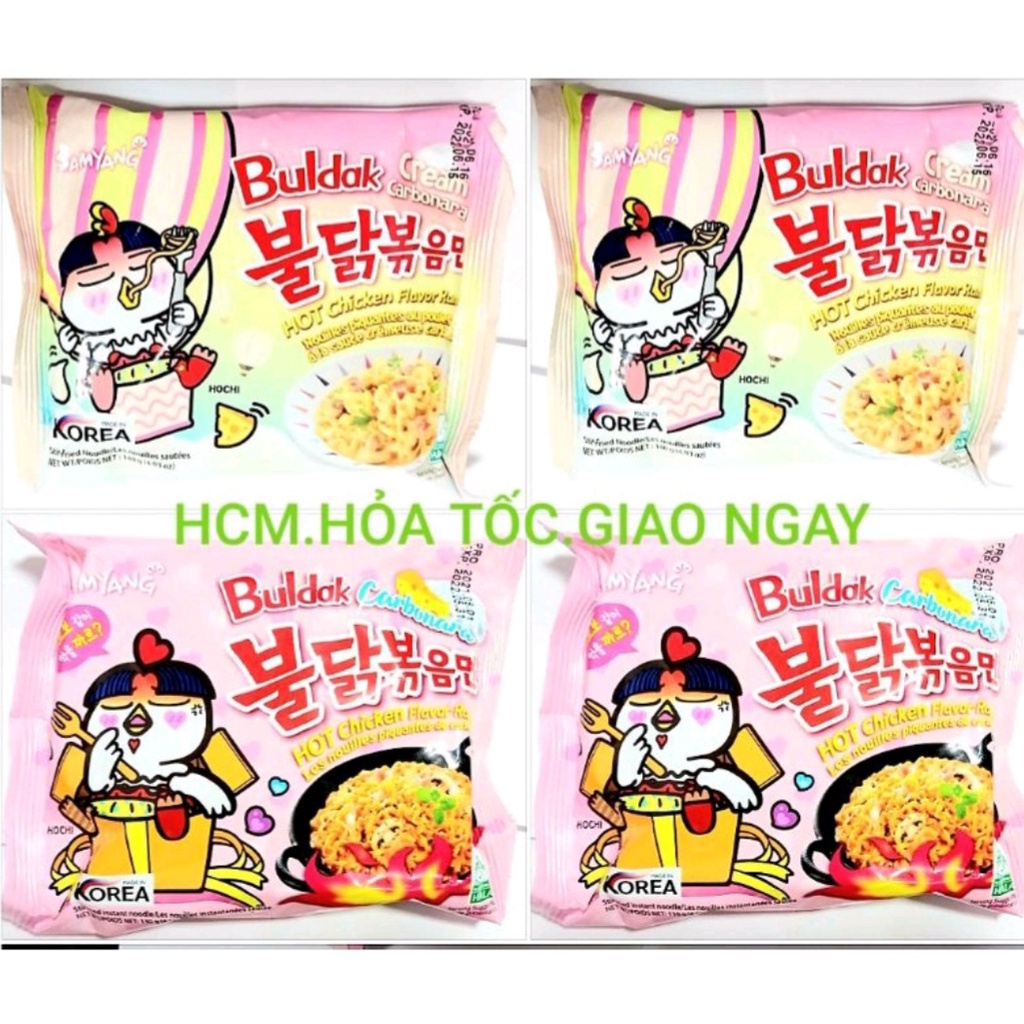 mì hàn quốc carbo samyang phô mai kem