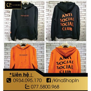 Áo hoodie Anti Social Social Club x Undefeated - Dày mềm mịn