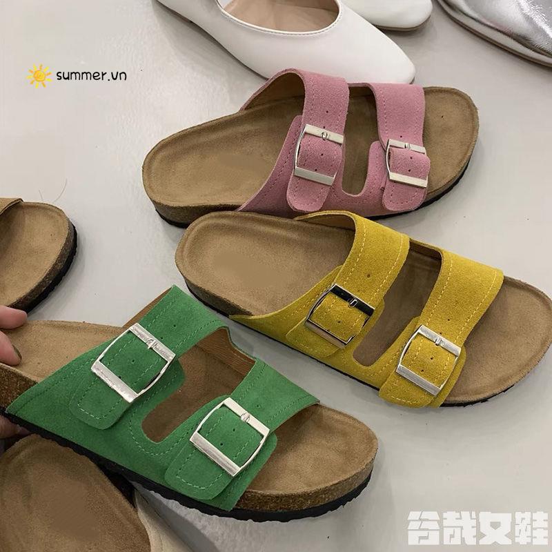 Dép Sandal Đế Dày Hở Ngón Thời Trang Mùa Hè Phong Cách Hàn Quốc Dành Cho Nữ