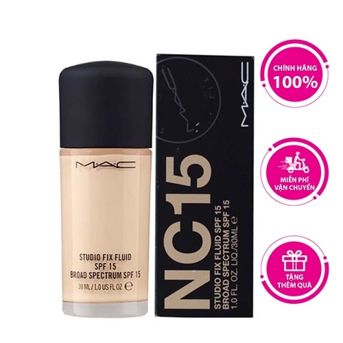 Kem Nền Kiềm Dầu MAC Studio Fix Fluid SPF 15 Fond De Teint SPF 15 30ml -  #NC15