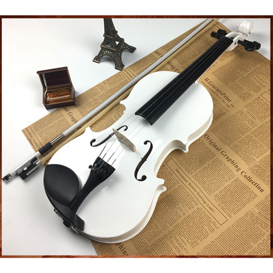 Đàn Violin Woim Gỗ Cao Cấp Màu Trắng Camay Size 4/4 Full Phụ Kiện