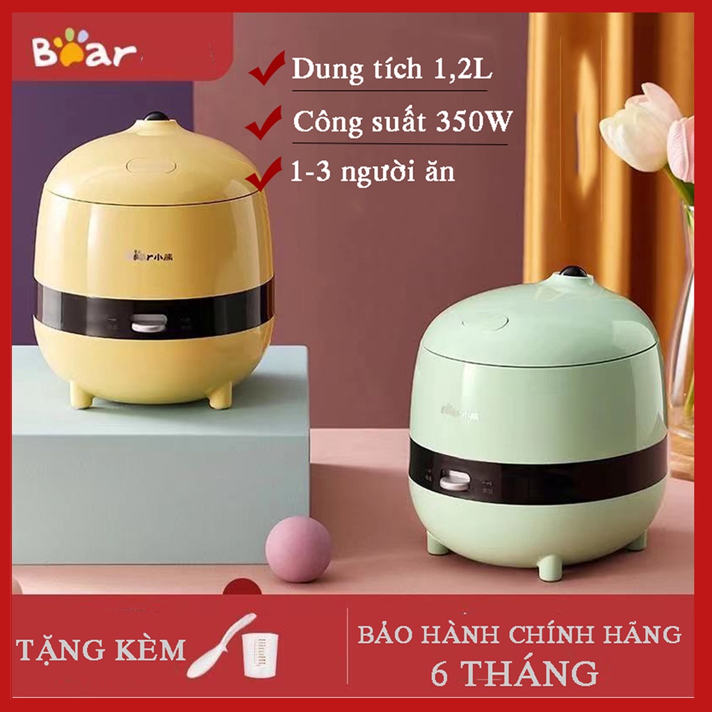 Nồi cơm điện mini đa năng Bear DFB-B12K2 (0.8L) thiết kế nhỏ nhắn, tinh tế phù hợp với mọi không gian bếp hiện đại.