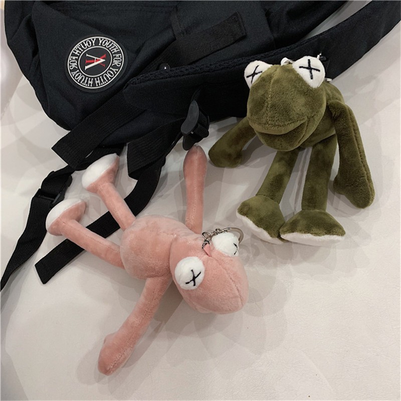 Móc Khóa Gắn Búp Bê Ếch Dễ Thương Phong Cách Hàn Quốc