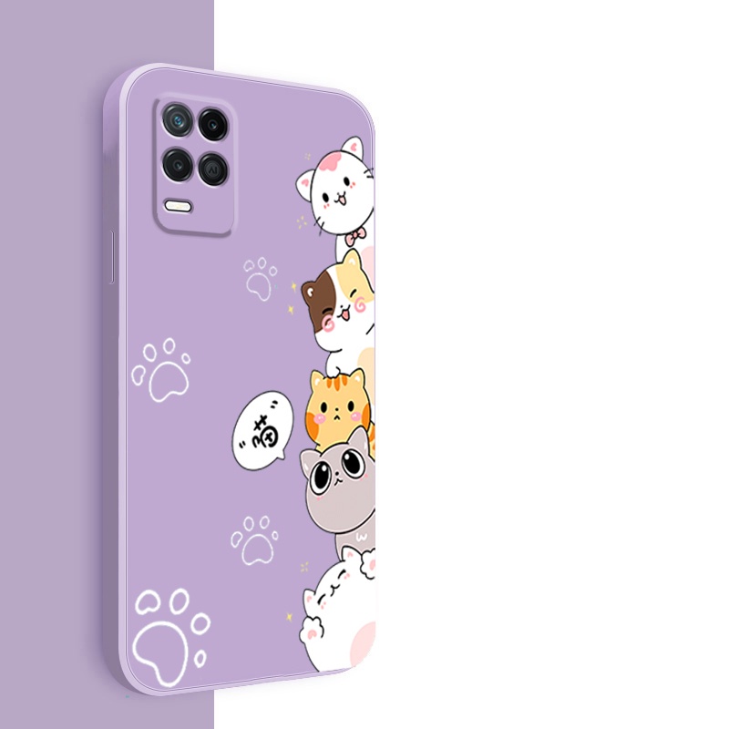 Ốp lưng OPPO A54 4g Ốp Điện Thoại Silicon Mềm Mịn Bảo Vệ Cho OPPO A54 4g DZMM01 viền vuông cute