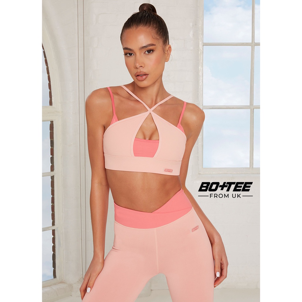 Bo+Tee - Áo bra thể thao, áo 2 dây nữ cổ yếm tập gym, yoga, dance
