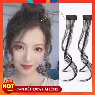 Tóc Mái Giả Hàn Quốc ❤️HÀNG MÓC TAY SIU NHỎ❤️ Tóc Giả Mái Dài Uốn Xoăn Phong Cách Hàn Quốc Dễ Thương Cho Nữ