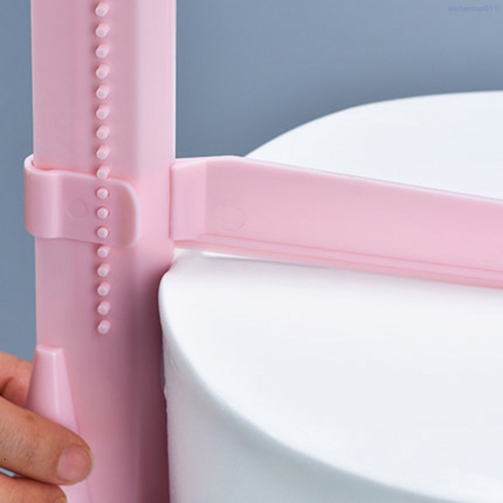 Dụng Cụ Chà Láng Bánh Kem Bằng Nhựa Màu Hồng Có Thể Điều Chỉnh Tiện Dụng Cho Nhà Bếptool01