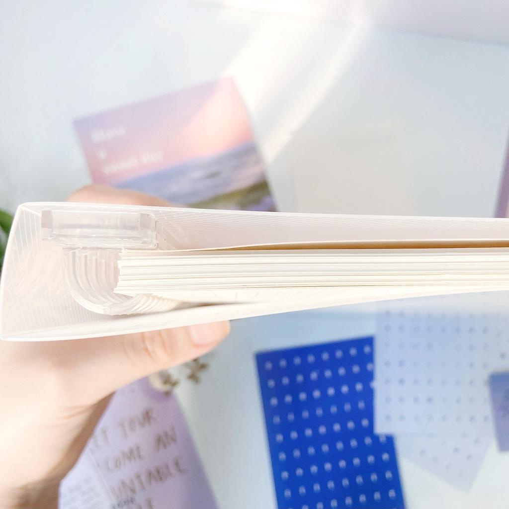 SỔ CÒNG NHỰA SIZE B5 SẴN GIẤY KLONG 120GSM SIÊU DÀY GHI CHÉP HỌC TẬP BULLET JOURNAL TAKE NOTES