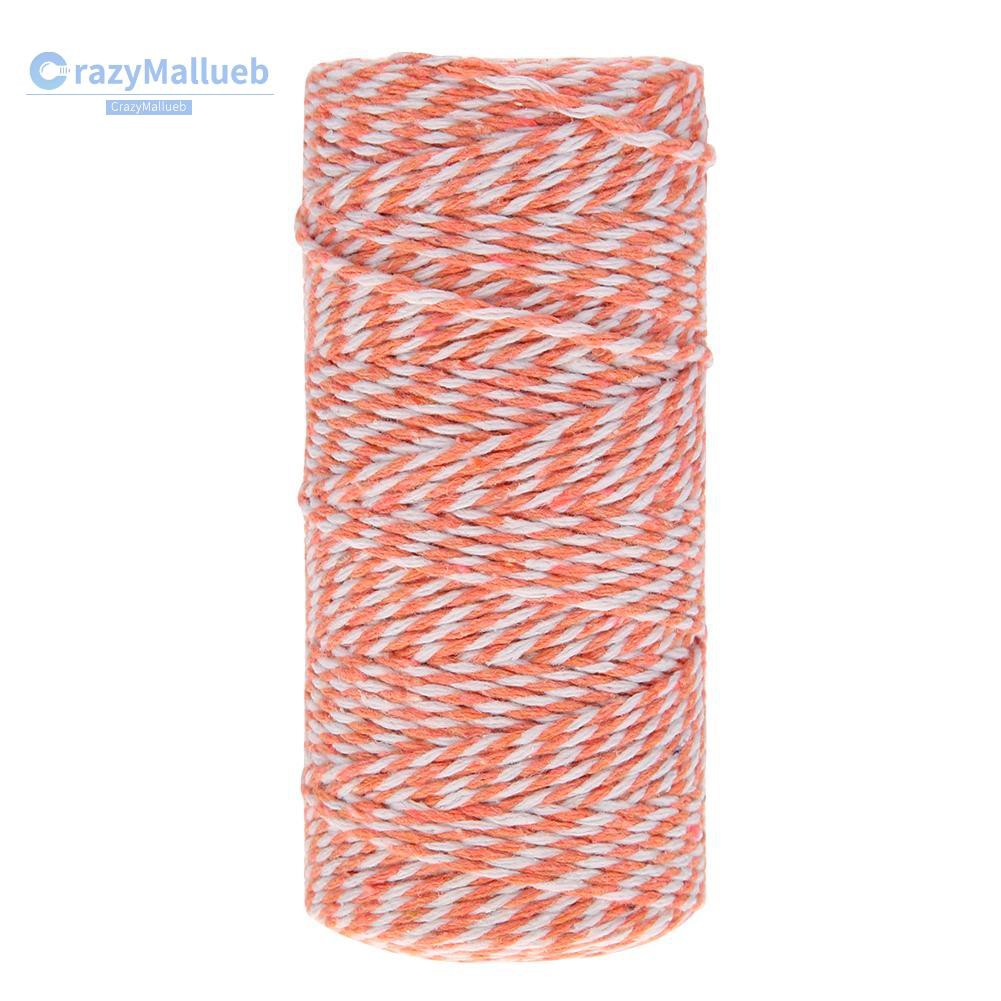 Cuộn dây cotton 100m phối màu xinh xắn chuyên dụng để làm thủ công