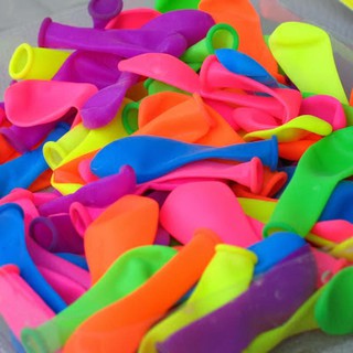 Bong bóng ném nước tròn trơn đủ màu( 100 cái )