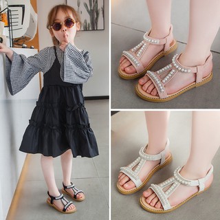 Dép sandal ngọc cổ chun bé gái
