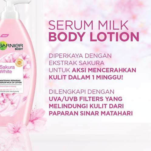 ☛ (Hàng Mới Về) Serum Garnier Sakura Làm Trắng Hồng Da Chống Tia UV - 400ml ♂