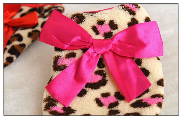 [0.5KG - 3KG] Áo xinh xắn cho thú cưng họa tiết da báo có nơ