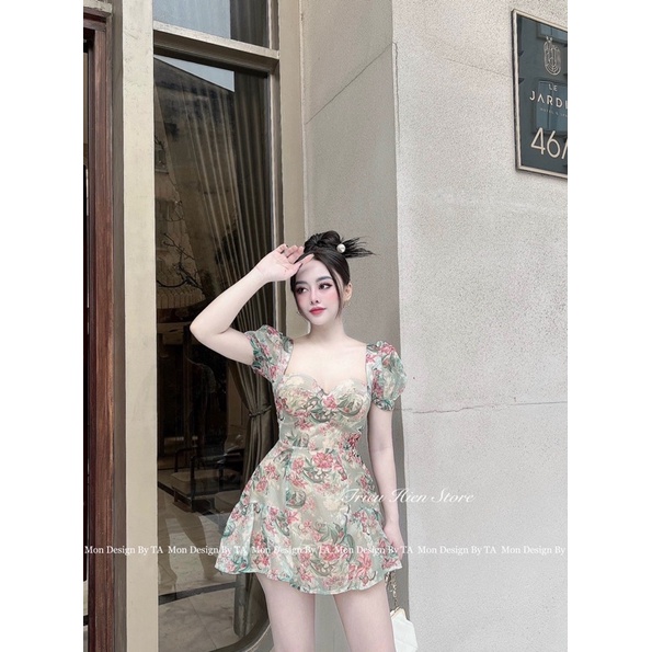 Cực kì cực kì xinh. Đi chơi, dạo phố,...Đẹp xuất sắc 👏 Váy hoa cúp B