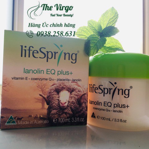 Kem nhau thai cừu chống lão hóa của Úc 💞💞💞 Lifespring Lanolin EQ Plus loại 100ml