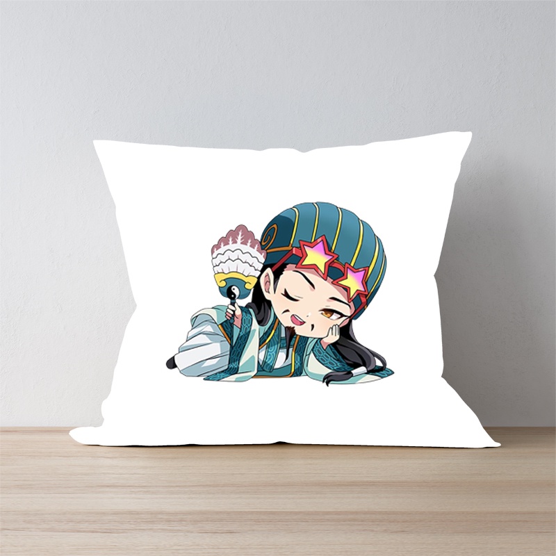 Gối in hình KHỔNG MINH THÍCH ĐI QUẨY chibi anime xinh xắn tiện lợi chất đẹp