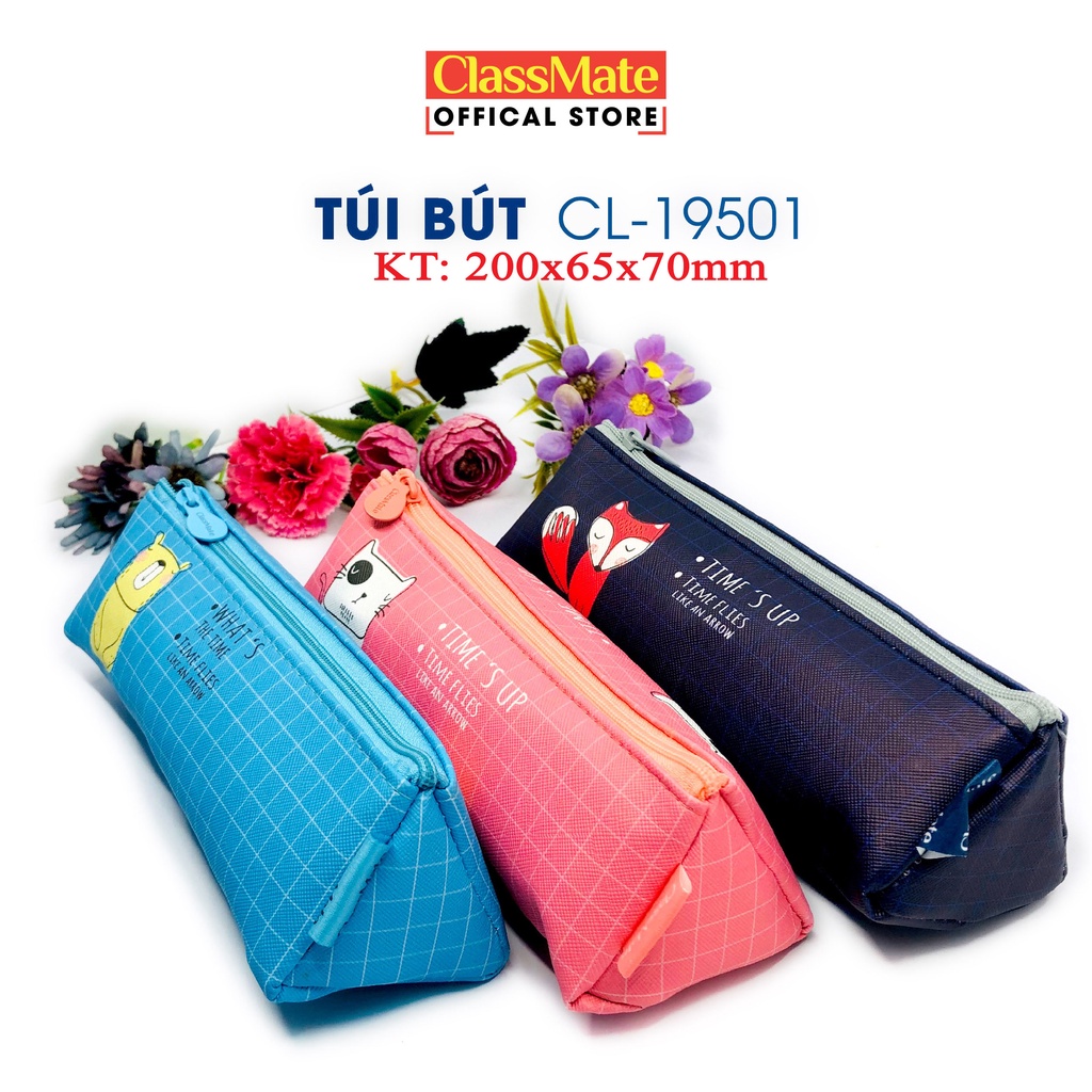 Túi Đựng Bút CLASSMATE Họa Tiết Dễ Thương, Chất Da PU Cao Cấp Bền Bỉ CL-19501