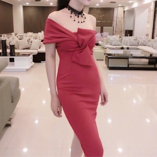 váy đỏ dự tiệc hàng thiết kế cao cấp